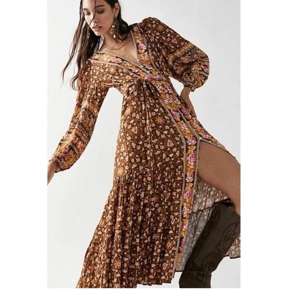 Spell and the Gypsy Collective Dresses & Skirts - Spell & The Gypsy Collective x Free People Madame Peacock Button Through Gown